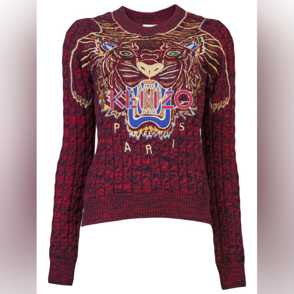 Kenzo | Wool and Cotton Tiger Sweater